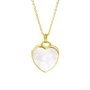 La Kaiser Mother of Pearl Heart Locket